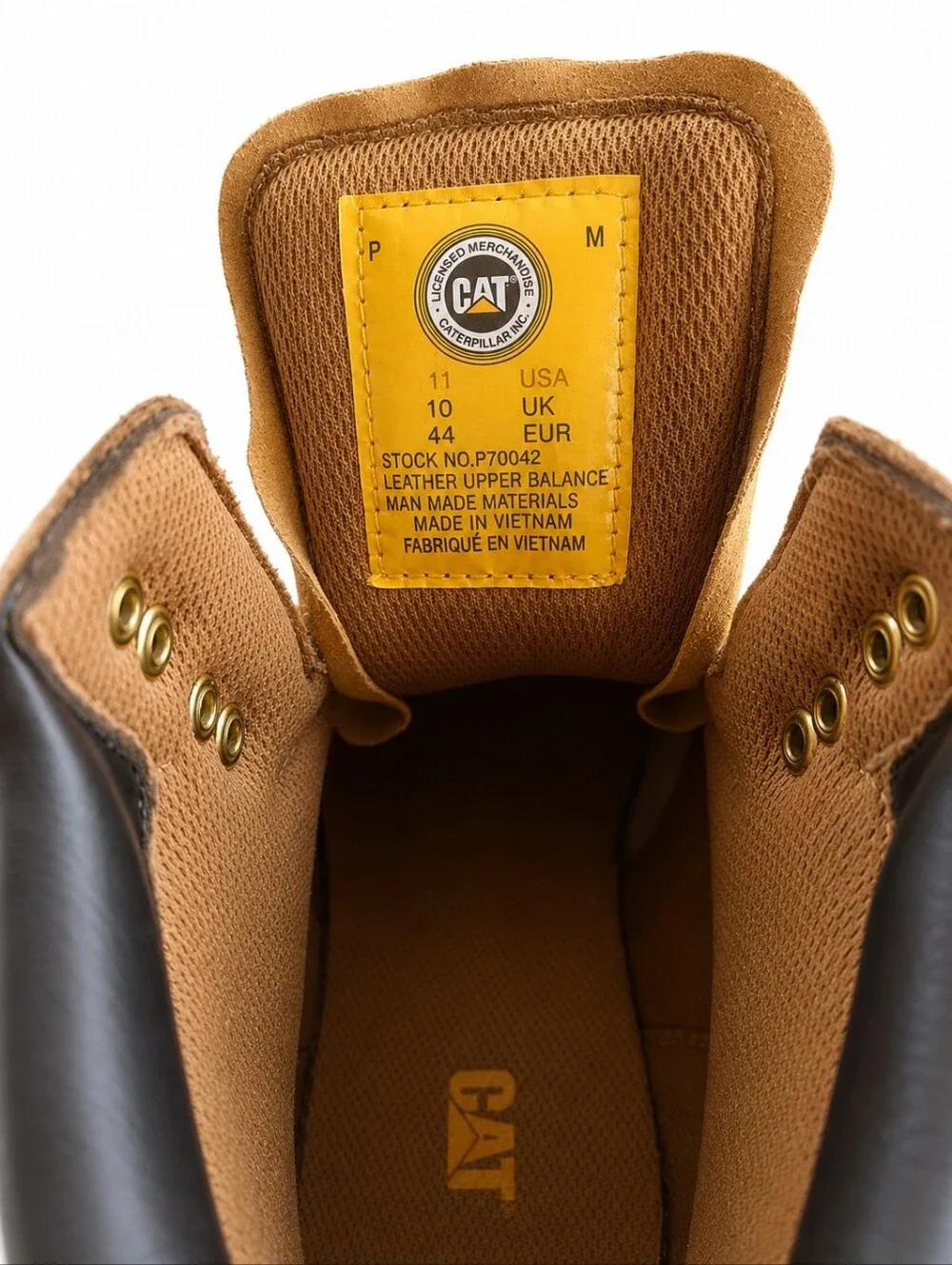 Caterpillar CAT Second Shift Men’s 11 Honey Leather Work Boots P70042